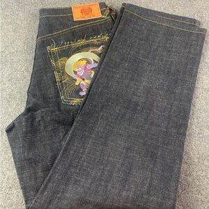 Red Monkey Company By Martin Ksohoh Mens 100% Cotton Button Fly Jeans Size 36x34